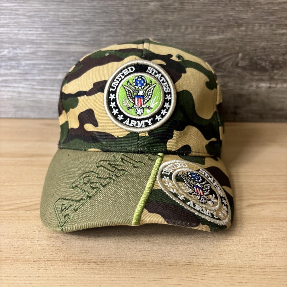 United States Army Hat Cap Strap Back Mens Military Embroidered USA